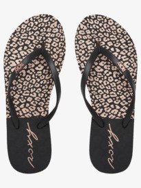 2 Viva Stamp Flip-Flops Black ARJL100683 Roxy