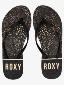 2 Viva Stamp Flip-Flops Black ARJL100683 Roxy