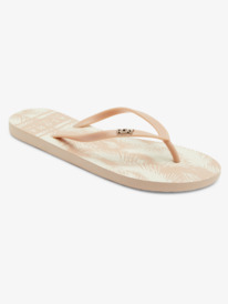 6 Viva Stamp Flip-Flops White ARJL100683 Roxy