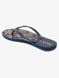 2 Viva Stamp Flip-Flops Blue ARJL100683 Roxy