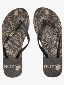 roxy, Womens Viva Stamp Flip-Flops, METALLIC GOLD/BLACK (mgk) Viva Stamp - Flip-Flops for Women ARJL100683