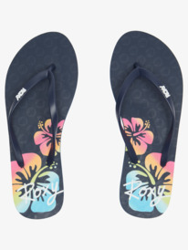 3 Viva Stamp Flip-Flops Black ARJL100683 Roxy