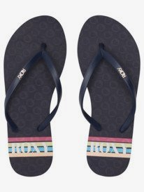 2 Viva Stamp Flip-Flops Blue ARJL100683 Roxy