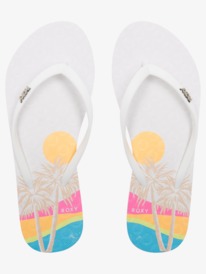 2 Viva Stamp Flip-Flops White ARJL100683 Roxy