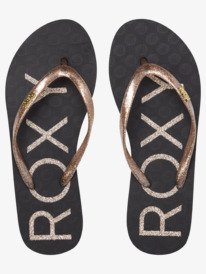 roxy, Womens Viva Sparkle Sandals, BLACK/GOLD (bg3) Viva Sparkle - Sandals for Women ARJL100873