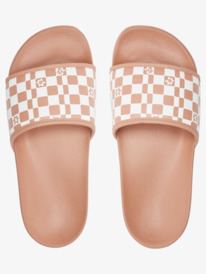 roxy, Womens Slippy Slides, WHITE/TAN (wt0) Slippy - Sandals for Women ARJL100909