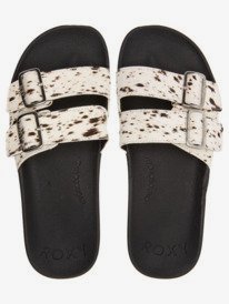 roxy, Womens Slippy Nina Sandals, BLACK/WHITE (bkw) Slippy Nina - Slider Sandals for Women ARJL100980