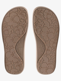 6 Womens Slippy Nina Sandals Brown ARJL100980 Roxy