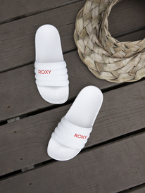 2 Slippy - Sandales pour Femme Blanc ARJL100999 Roxy