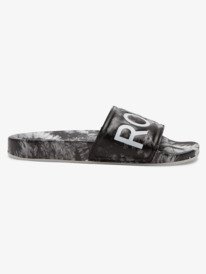 1 Slippy Printed Slide Sandals Black ARJL101011 Roxy