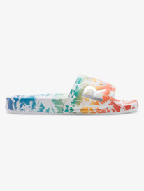 2 Slippy Printed Slide Sandals Multicolor ARJL101011 Roxy
