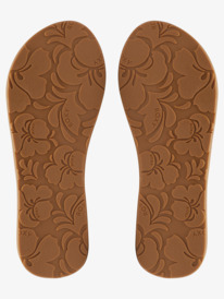 5 Womens Elora Faux Leather Sandals Brown ARJL101032 Roxy