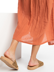 7 Slippy Animal - Sandales pour Femme Orange ARJL101040 Roxy