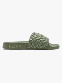 2 Slippy Puff Sandals Green ARJL101052 Roxy