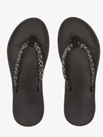 3 Clemente Flip-Flops Black ARJL101081 Roxy