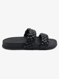6 Womens Slippy Braided Water-Friendly Sandals Black ARJL101088 Roxy