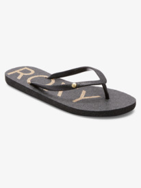 roxy, Womens Viva Glitter Sandals, BLACK/M GOLD (bmg) VIVA GLITTER V ARJL101090