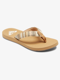 1 Porto Raffia - Teenslippers voor Dames Beige ARJL101092 Roxy