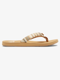 2 Porto Raffia - Teenslippers voor Dames Beige ARJL101092 Roxy