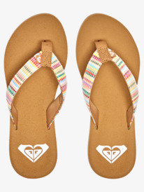 3 Porto Raffia - Sandalen für Frauen Orange ARJL101092 Roxy