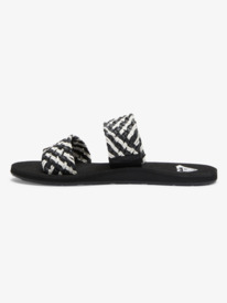 2 Porto Slide Slider Sandals Black ARJL101135 Roxy