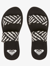 3 Porto Slide Slider Sandals Black ARJL101135 Roxy