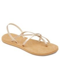 6 Peyton - Strappy Sandals for Women Beige ARJL200773 Roxy