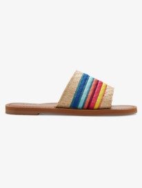 1 Kaia Slim - Sandales en cuir pour Femme Multicouleurs ARJL200815 Roxy