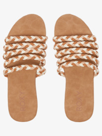 6 Olina Slide Sandals Black ARJL200835 Roxy