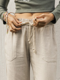 1 Oceanside Flared Pants Grey ARJNP03006 Roxy
