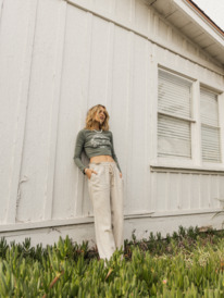 2 Oceanside Flared Pants Grey ARJNP03006 Roxy
