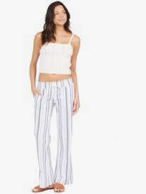 2 Oceanside Flared Pants Blue ARJNP03149 Roxy