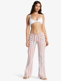 4 Oceanside Flared Pants Pink ARJNP03149 Roxy