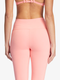 4 Kaileo High Waisted Ankle Length Workout Leggings Pink ARJNP03235 Roxy