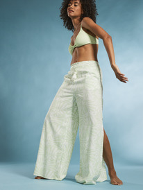 8 Tropical Rhythm Beachy Pants Green ARJNP03267 Roxy