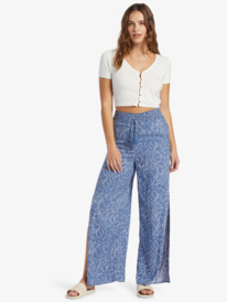 3 Tropical Rhythm Beachy Pants Blue ARJNP03267 Roxy