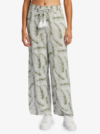 2 Tropical Rhythm Beachy Pants Green ARJNP03267 Roxy
