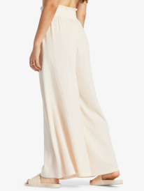 1 Jetsetter Wide Leg Pants Beige ARJNP03269 Roxy