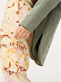 7 Precious High Waist Cargo Pants Green ARJNP03274 Roxy