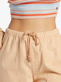 12 Precious Cargo High Waist Cargo Pants Brown ARJNP03275 Roxy