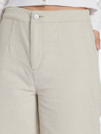 4 Chloe Kim Corduroy Pants Grey ARJNP03276 Roxy