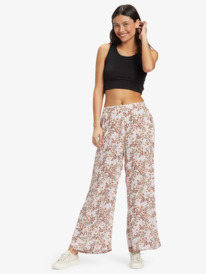 3 Midnight Avenue - Wide Leg Trousers for Women Blanc ARJNP03285 Roxy