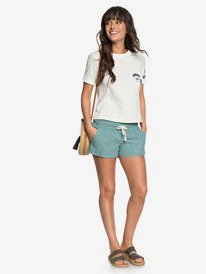 Oceanside - Linen Shorts for Women  ARJNS03007