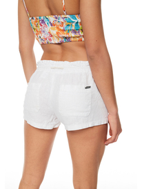 5 Oceanside Elastic Waist Shorts White ARJNS03007 Roxy