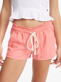 4 Oceanside Elasticized Shorts Pink ARJNS03007 Roxy