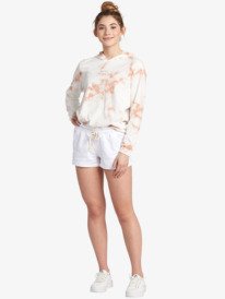 17 Oceanside Elastic Waist Shorts White ARJNS03007 Roxy