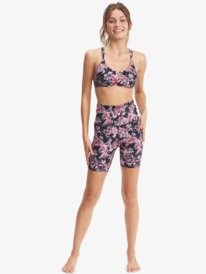 1 Kaileo High Waisted - Sports Shorts for Women Black ARJNS03176 Roxy