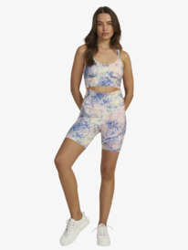 11 Kaileo High Waisted Biker Shorts White ARJNS03194 Roxy