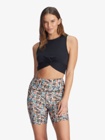 2 Kaileo High Waisted Biker Shorts Black ARJNS03194 Roxy