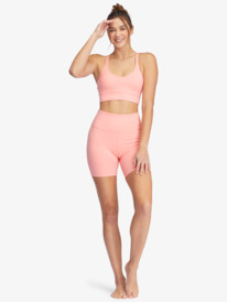 1 Kaileo High Waisted Biker Shorts Pink ARJNS03194 Roxy